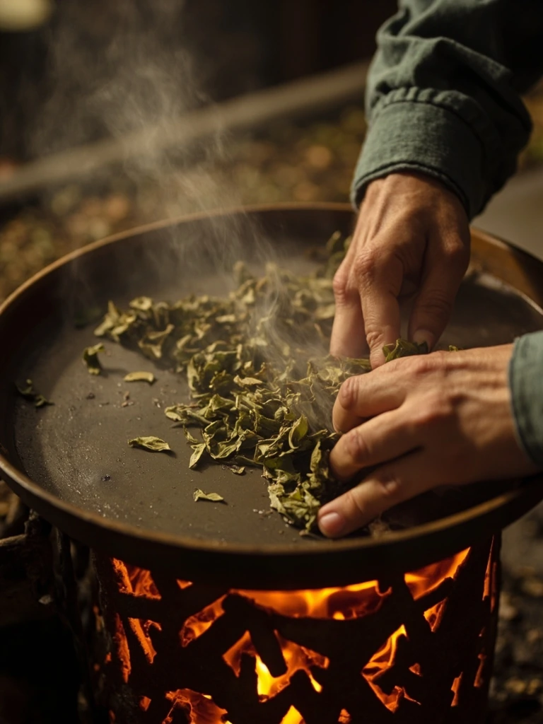 Hand-rolling in copper pans over chestnut wood